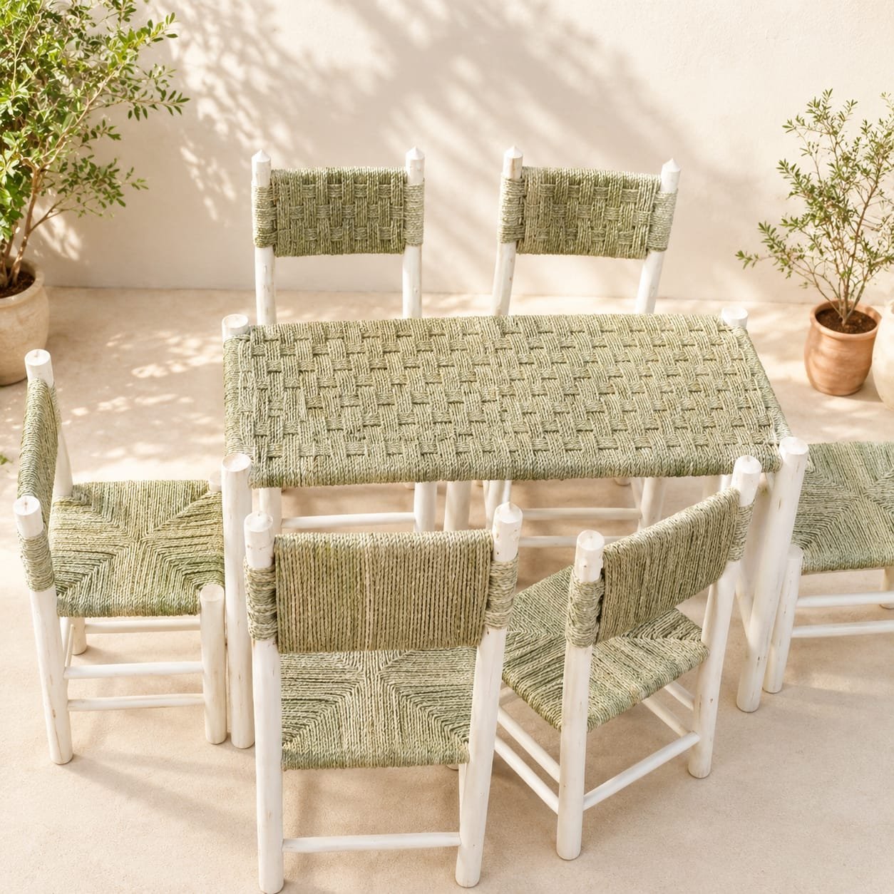 Chaises artisanales tressées